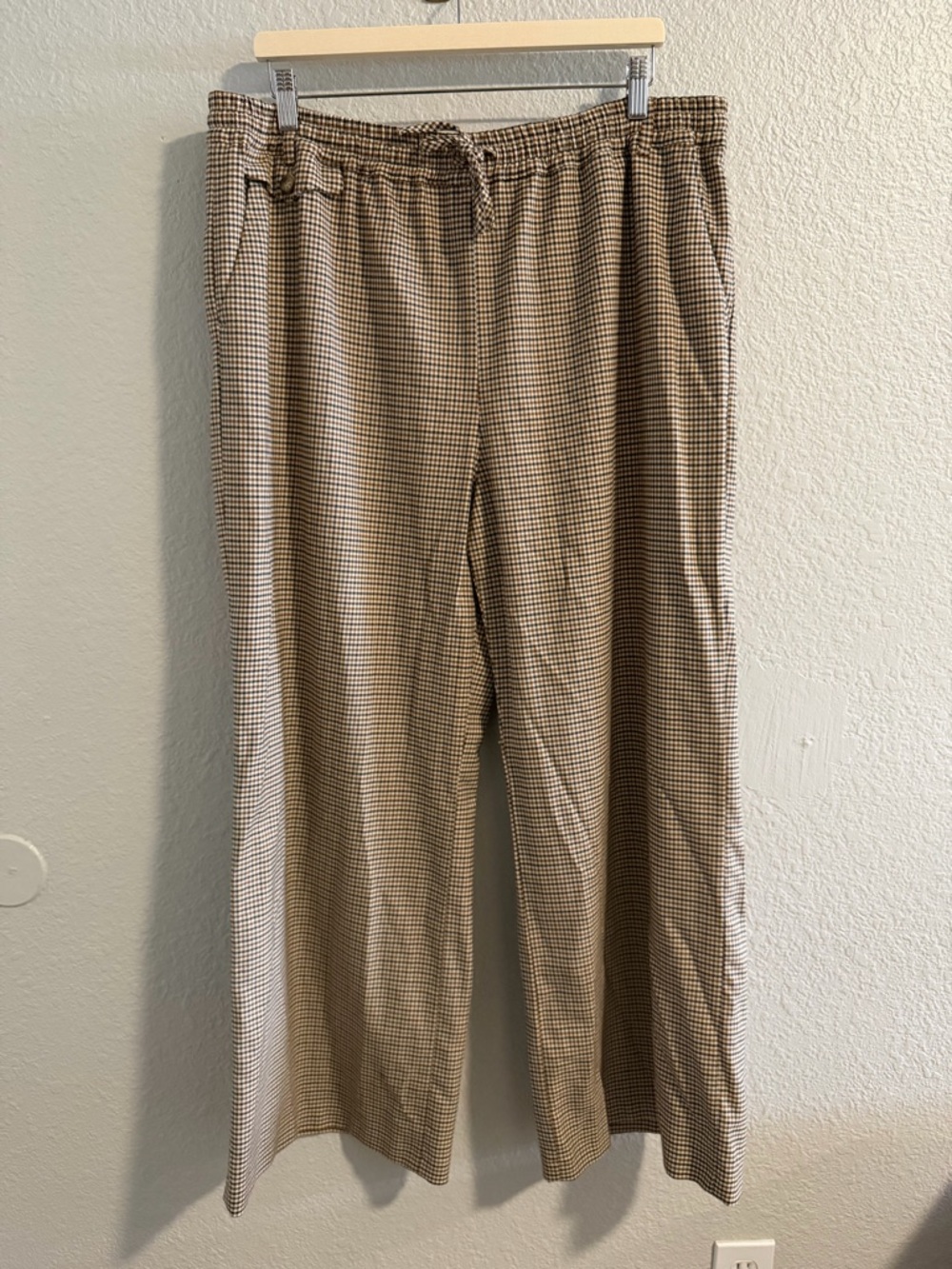 Herringbone elastic waist women’s Anthropologie Maeve pants